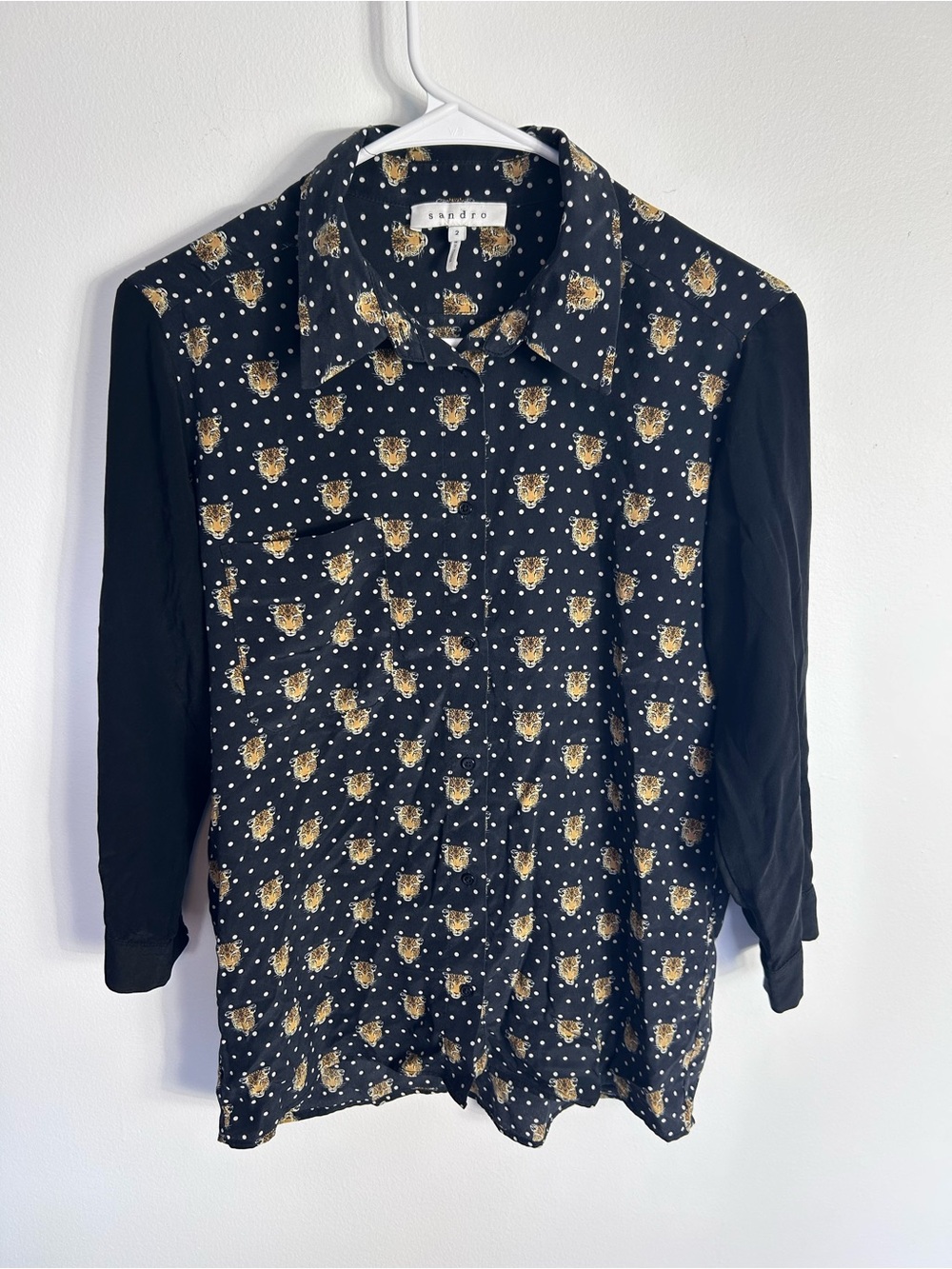 Sandro Silk Blouse - Size 2‎